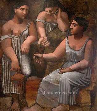 噴水にいる三人の女性 1921年 パブロ・ピカソ Oil Paintings